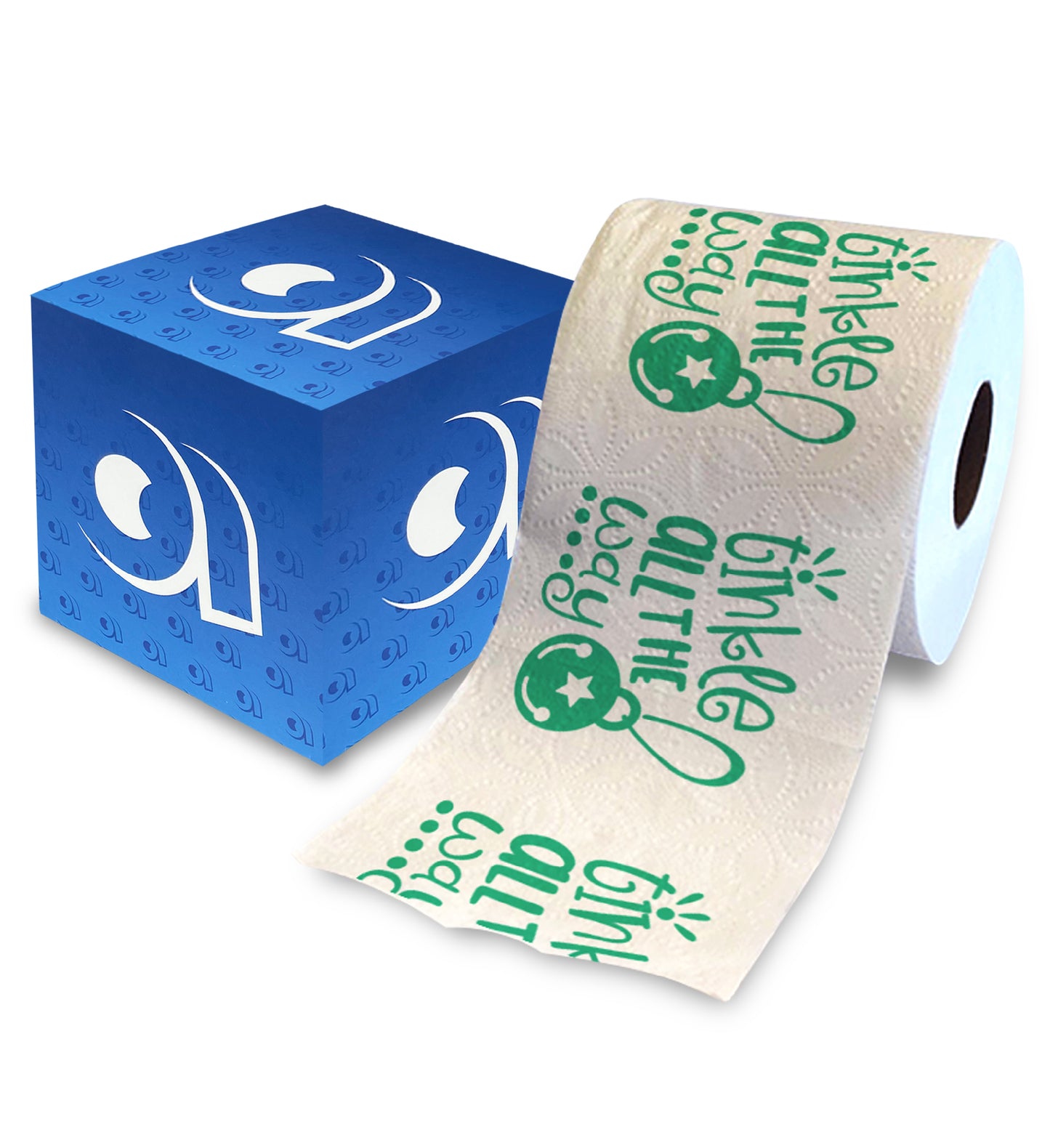 Printed TP Tinkle all the Way Green Holiday Christmas Toilet Paper Roll Gag Gift