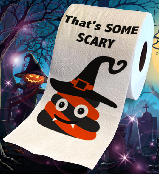 Printed TP That's Some Scary Sh*t Printed Toilet Paper Gag Gift – 500 Sheets