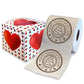 Printed TP Happy Valentine's Printed Toilet Paper Funny Gag Gift - 500 Sheets