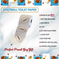 Printed TP Fun Sports Games Printed Toilet Paper Roll - 500 Sheets Football
