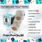 Printed TP Happy Fathers Day Papa Bear with Cub Printed Toilet Paper, 500 Sheet