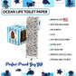 Printed TP Ocean Life 2 Ply Toilet Paper Bathroom Tissue Paper - 500 Sheets