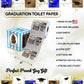 Printed TP Congrats Printed Toilet Paper Happy Graduation Gag Gift, 500 Sheets