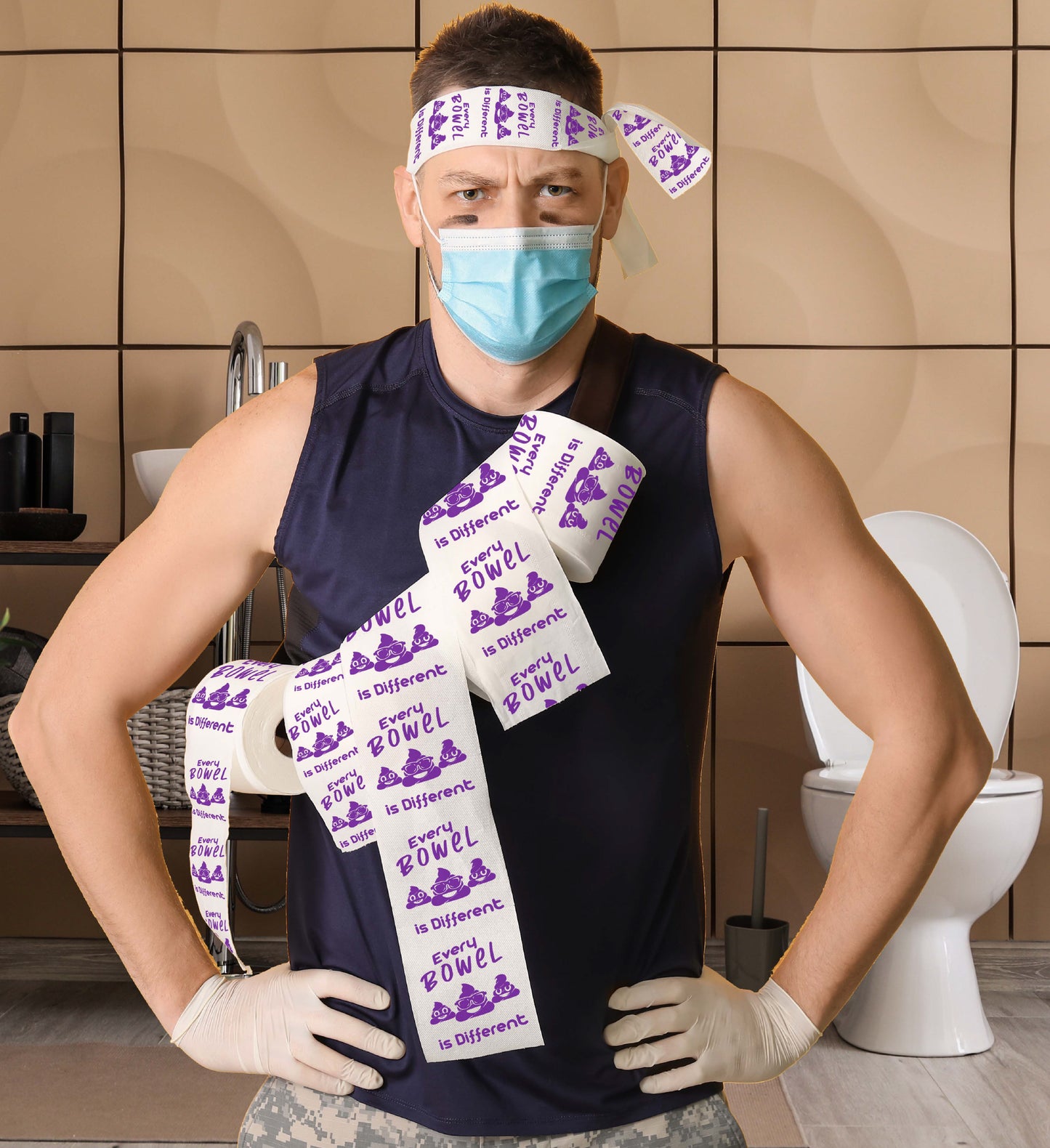 Printed TP Every Bowel Is Different Printed Toilet Paper Gag Gift – 500 Sheets