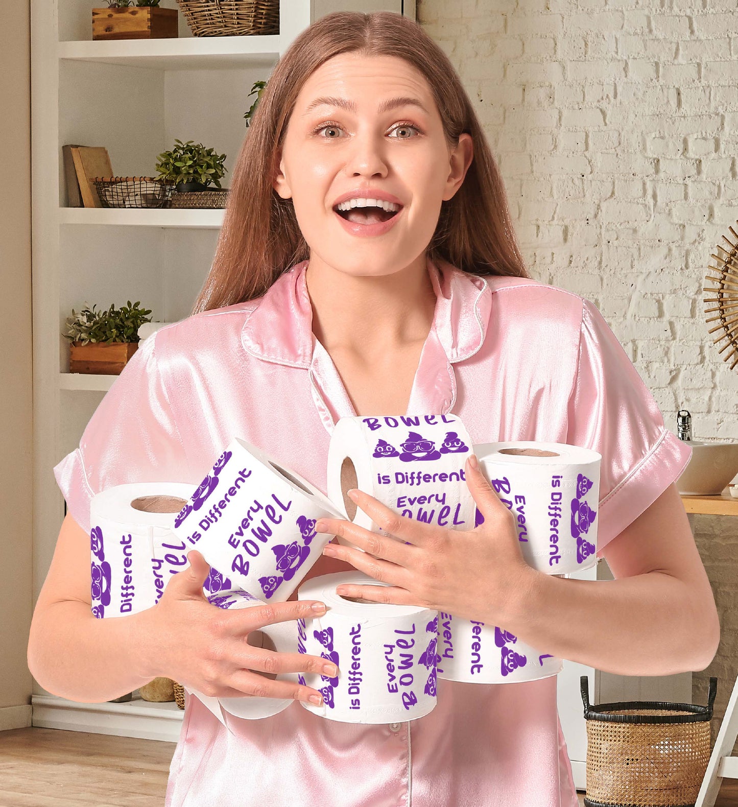 Printed TP Every Bowel Is Different Printed Toilet Paper Gag Gift – 500 Sheets