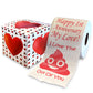 Printed TP Happy First Anniversary I Love The Poop Outta You Toilet Paper Roll