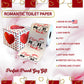 Printed TP I Love You to The Moon and Back Romantic Toilet Paper Roll Gag Gift