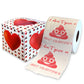 Printed TP I Don't Give a Sh*t About Valentine's Toilet Paper Roll Gag Gift