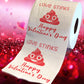 Printed TP Love Stinks Happy Valentines Day Couples Toilet Paper Roll Gag Gift