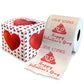 Printed TP Love Stinks Happy Valentines Day Couples Toilet Paper Roll Gag Gift