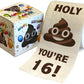 Printed TP Holy Poop You're 16 Funny Toilet Paper Roll Birthday Gag Gift