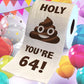 Printed TP Holy Poop You're 64 Funny Toilet Paper Roll Birthday Party Gag Gift