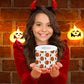 Printed TP Halloween Pumpkin and Bat Scary Decoration Toilet Paper Roll Gift