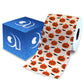 Printed TP Halloween Pumpkin and Bat Scary Decoration Toilet Paper Roll Gift