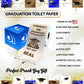 Printed TP Congrats on Graduation Toilet Paper Roll Prank Gag Gift for New Grad