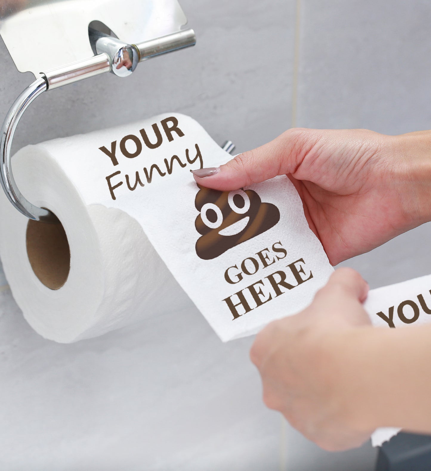Toilet Paper Holder Creative Spoof Paper
