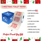 Printed TP Sorry Ran Out of Coal Christmas Toilet Paper Roll Holiday Gift