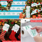 Printed TP Merry Christmas Green Text Toilet Paper Roll Holiday Gift for Stuffer