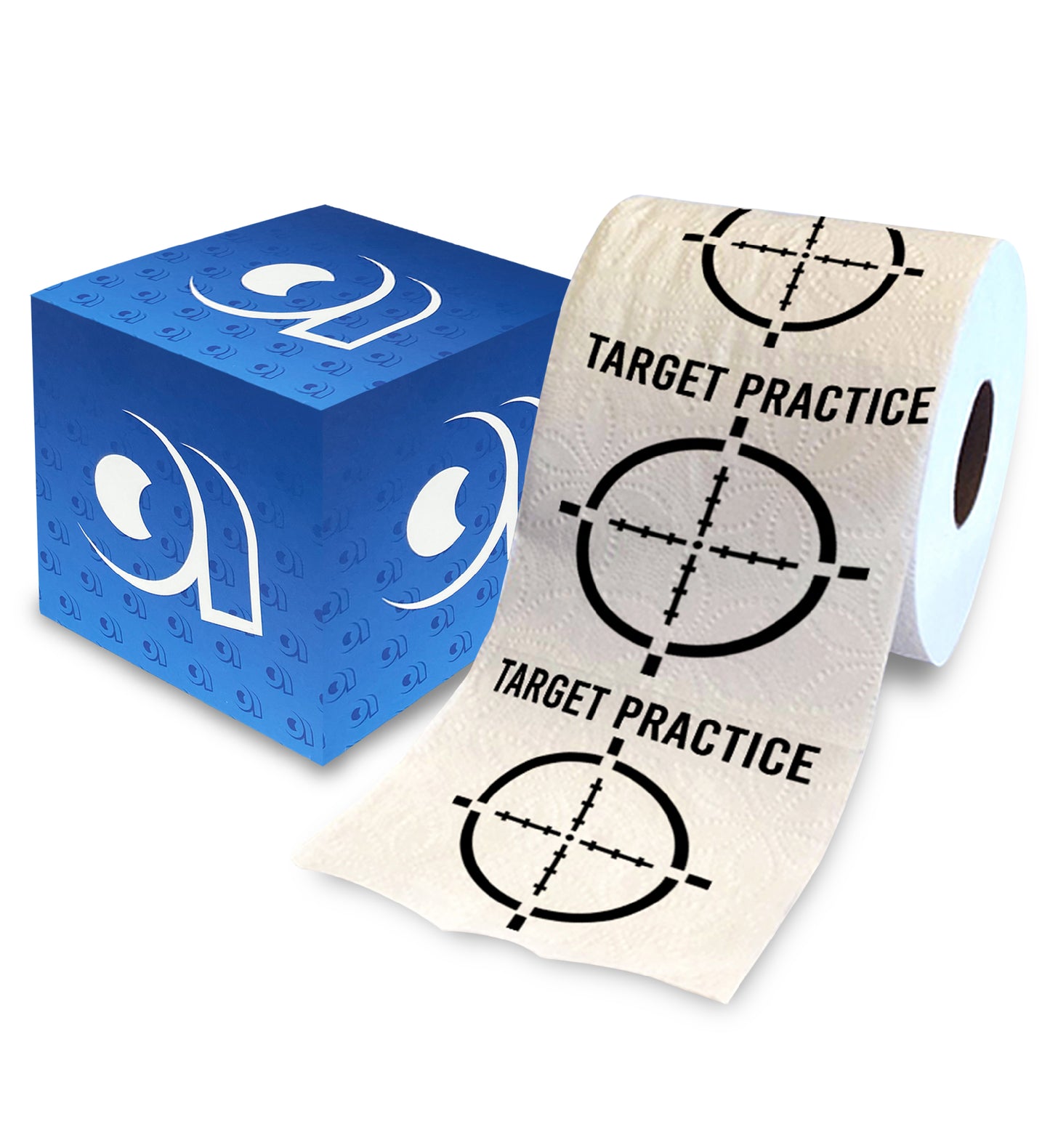 Printed TP Target Practice Funny Novelty Toilet Paper Roll Gag Gift for Pranks