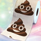 Printed TP Poop Face Emotion Funny Toilet Paper Roll Novelty Gag Gift for Pranks