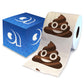 Printed TP Poop Face Emotion Funny Toilet Paper Roll Novelty Gag Gift for Pranks