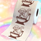 Printed TP Monkey Potty Training Toilet Paper Roll Funny Novelty Toddler Gift