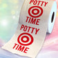 Printed TP Potty Time Bulls Eye Funny Novelty Toilet Paper Roll Gag Gift