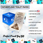 Printed TP Happy Fathers Day Thanks for Putting Up With Poop Toilet Paper Roll