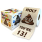 Printed TP Holy Poop You're 13 Printed Toilet Paper Funny Gag Gift – 500 Sheets