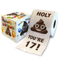 Printed TP Holy Poop You're 17 Printed Toilet Paper Funny Gag Gift - 500 Sheets