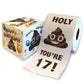 Printed TP Holy Poop You're 17 Printed Toilet Paper Funny Gag Gift - 500 Sheets