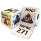 Printed TP Holy Poop You're 27 Printed Toilet Paper Funny Gag Gift – 500 Sheets