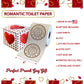 Printed TP Happy Valentine's Printed Toilet Paper Funny Gag Gift - 500 Sheets