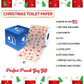 Printed TP Red Snowflakes Winter Holiday Printed Toilet Paper Gift – 500 Sheets