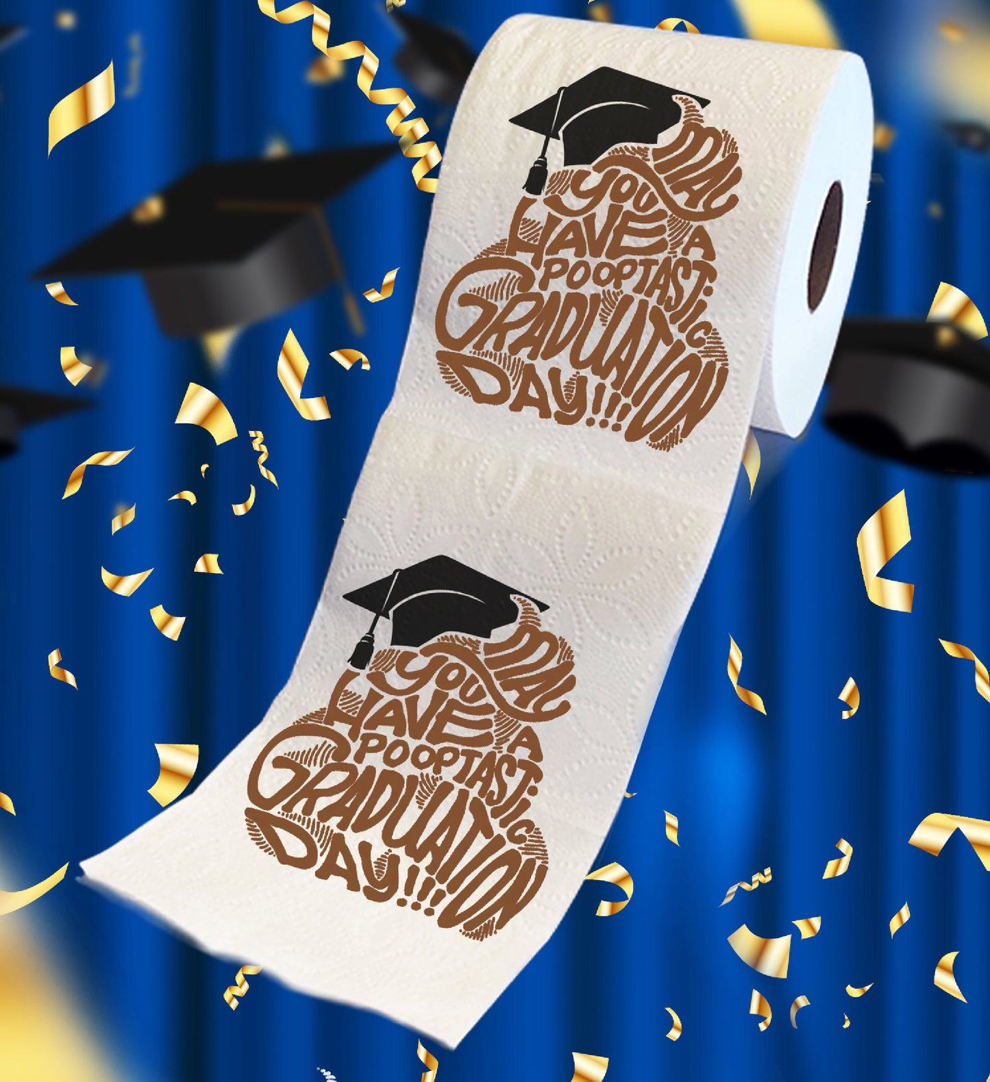 Printed TP May You Have a Pooptastic Graduation Printed Toilet Paper 500 Sheets