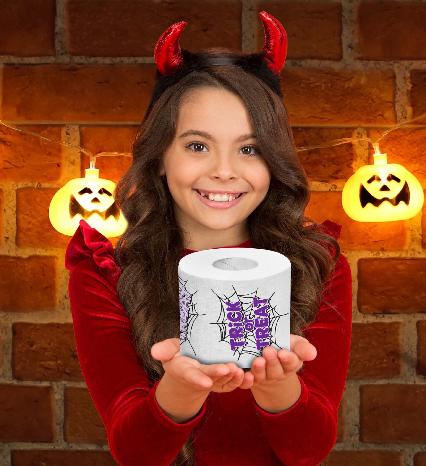 Printed TP Funny Halloween Trick or Treat Printed Toilet Paper Gift – 500 Sheet