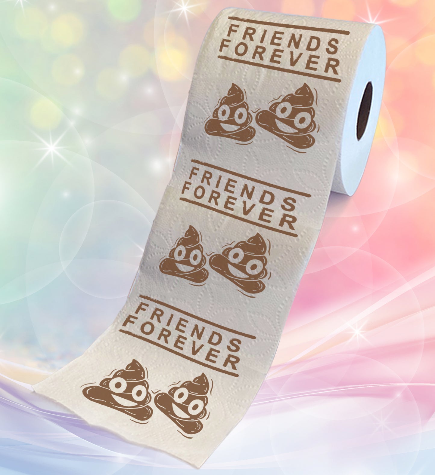 Printed TP Friends Forever Printed Toilet Paper Funny Gag Gift – 500 Sheets