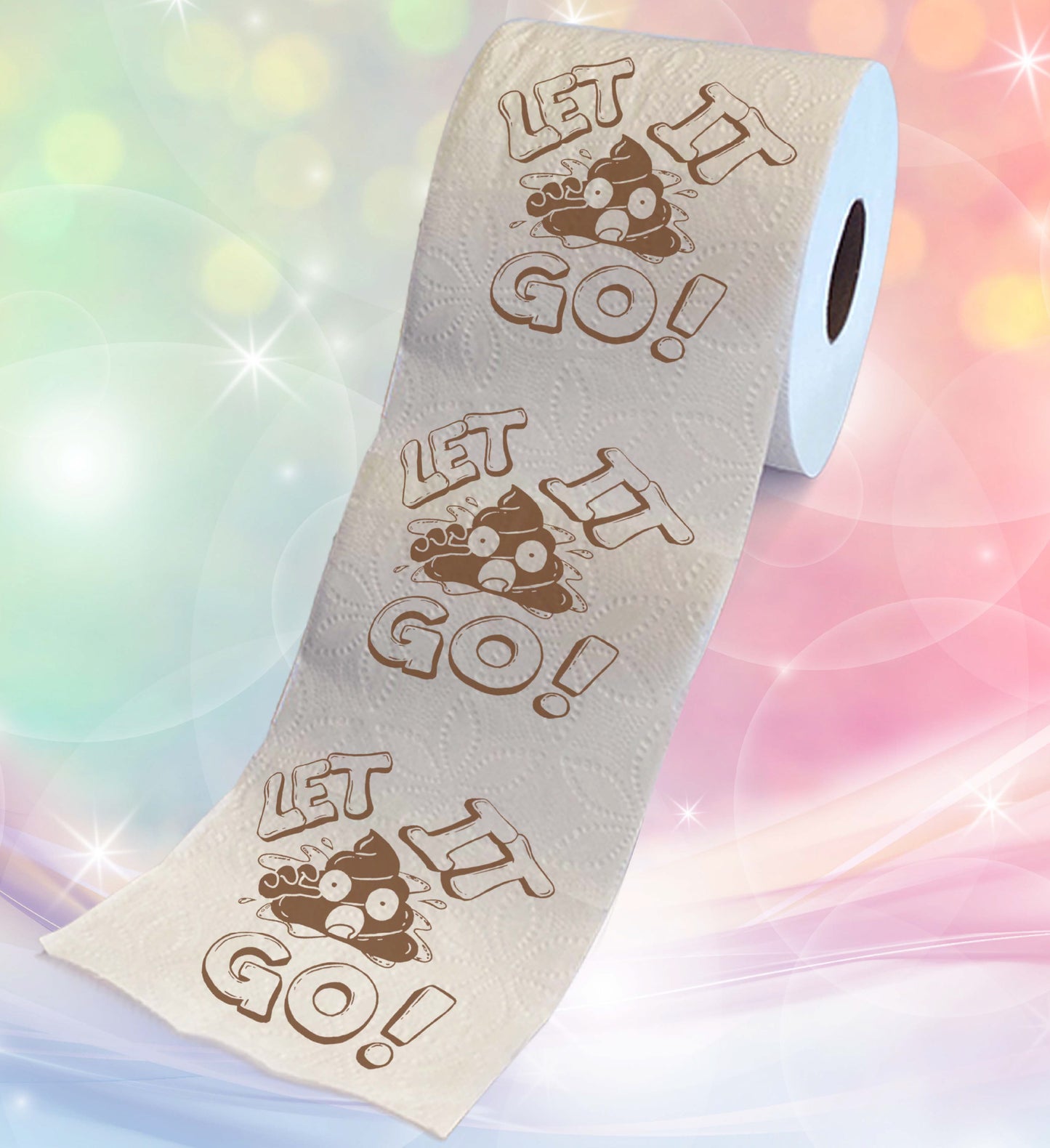 Printed TP Let It Go Printed Toilet Paper Funny Gag Novelty Gift – 500 Sheets