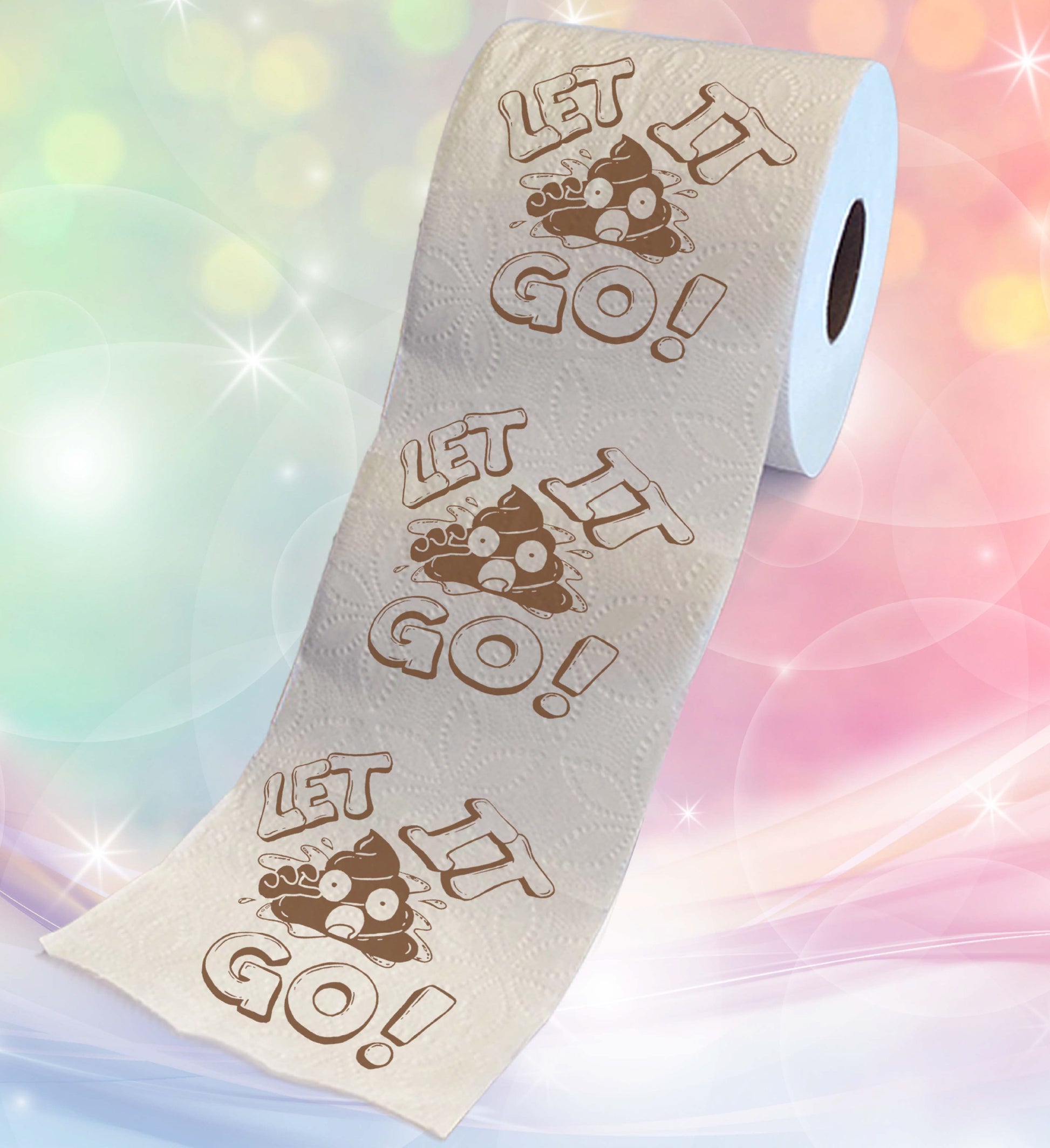 Printed TP My Love For You Is Overflowing Printed Toilet Paper Gift, 5 –