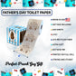 Printed TP Happy Fathers Day Smiling Bear with Arrow Toilet Paper - 500 Sheets