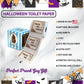 Printed TP Halloween Trick or Treat Frame Printed Toilet Paper Gift – 500 Sheet