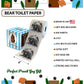 Printed TP Black Bear Scene Printed Toilet Paper Funny Gag Gift – 500 Sheets