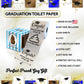 Printed TP Congrats Printed Toilet Paper Graduation Gag Gift, 500 Sheets