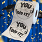 Printed TP You Did It! Printed Toilet Paper Graduation Gag Gift, 500 Sheets