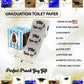 Printed TP You Did It! Printed Toilet Paper Graduation Gag Gift, 500 Sheets