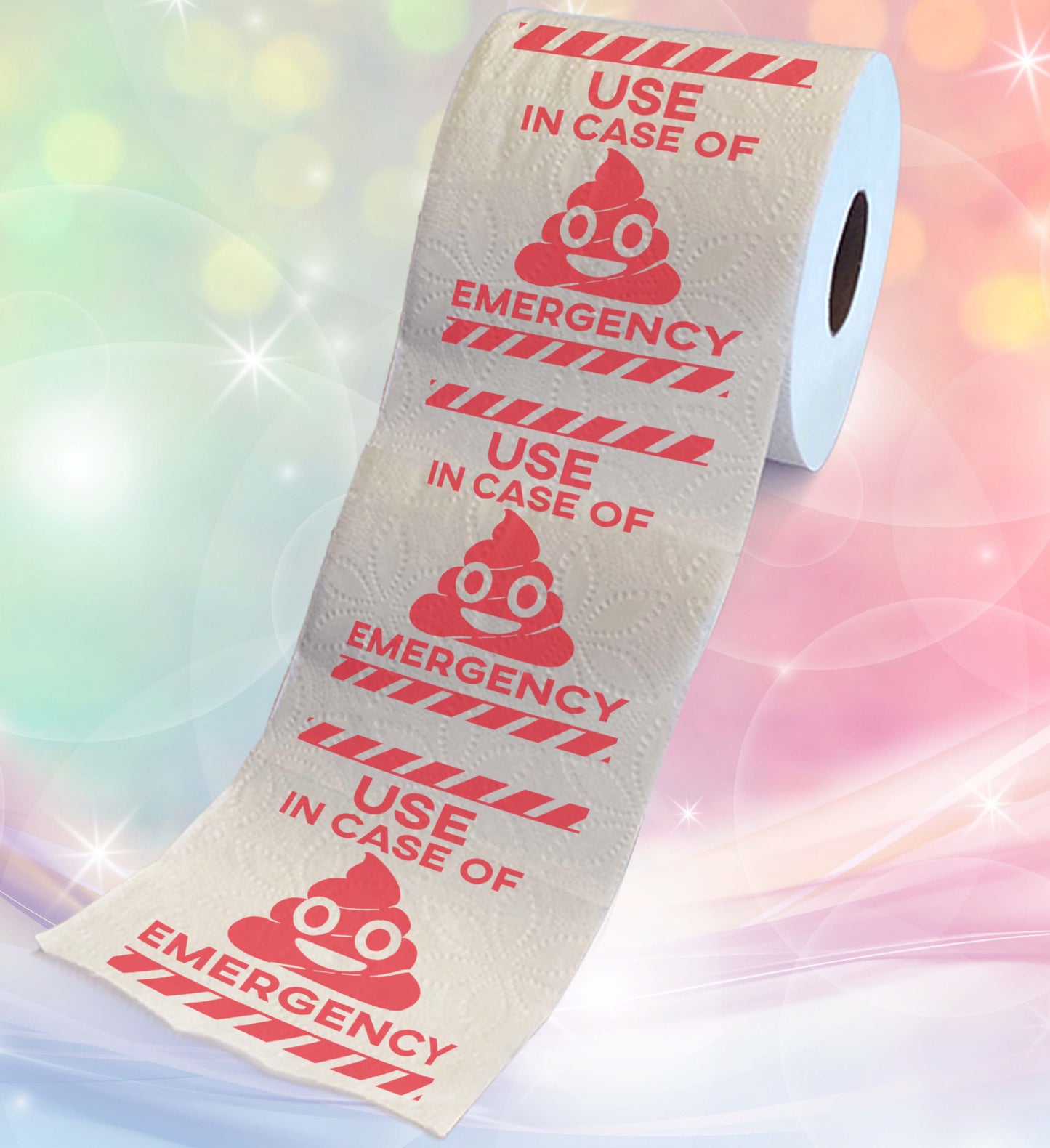 Printed TP Use in Case of Emergency Printed Toilet Paper Gag Gift - 500 Sheets