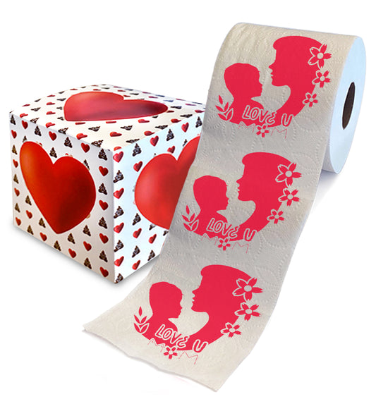 Printed TP Happy Mother's Day I Love You Mom Printed Toilet Paper - 500 Sheets