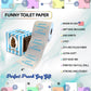 Printed TP Please Wash Your Hands Printed Toilet Paper Gag Gift – 500 Sheets