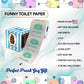 Printed TP Leave That Poop Behind Printed Toilet Paper Gag Gift – 500 Sheets