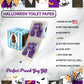 Printed TP Halloween Horror Night Printed Toilet Paper Gag Gift – 500 Sheets